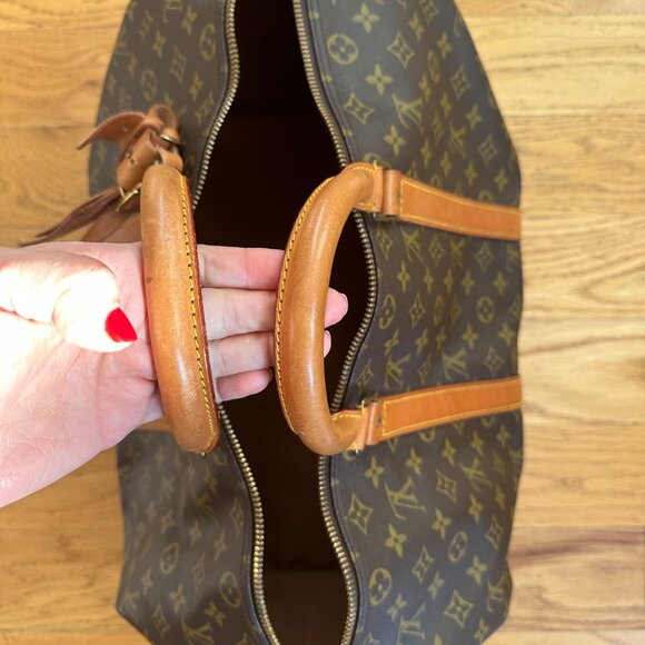 PREOWNED Authentic Louis Vuitton Keepall Bandoulière 50 (with Strap and Dustbag) - Picture 10 of 16